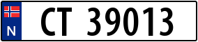 Truck License Plate